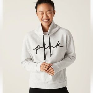 Like New PINK Everyday Lounge Cowl Neck Pullover - Size L